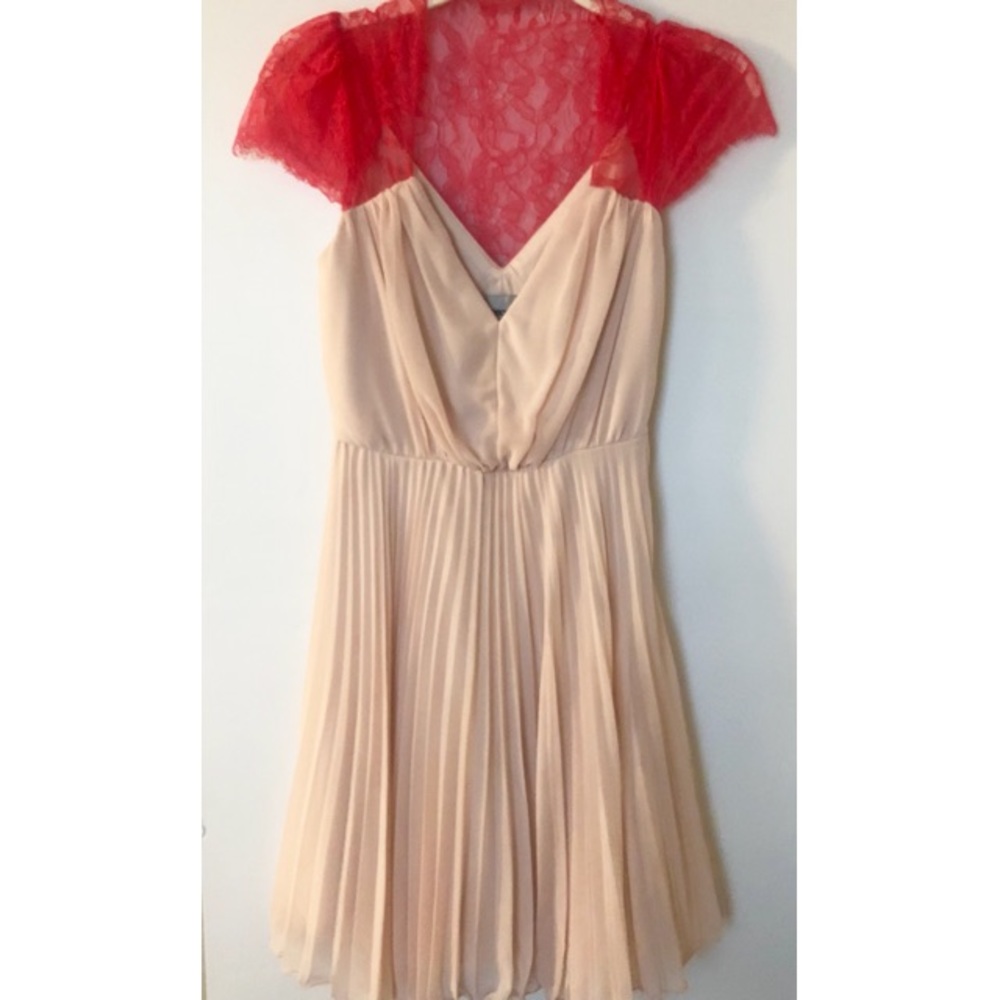ASOS Romantic Lace Pleated Dress